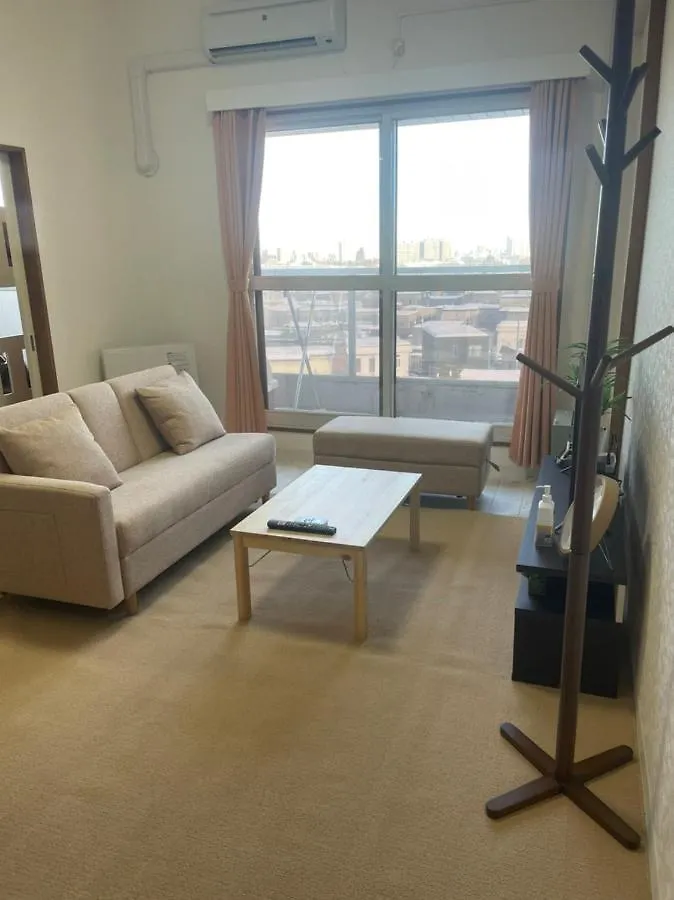 Apartment 500M Sta .7人ppl. Free Portable Wifi ,Near Super Market Shinkotoni